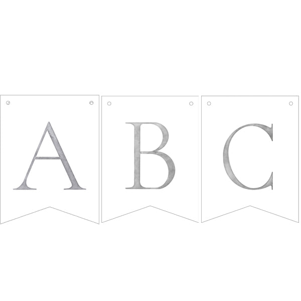 Guirnalda banderines letras Basic