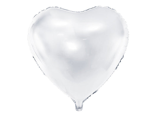 Globo Mylar corazón blanco
