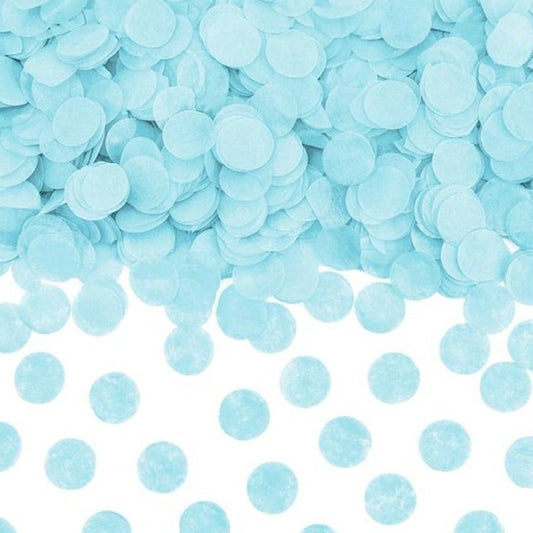 Confetti papel de seda celeste