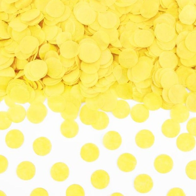 Confetti papel de seda amarillo