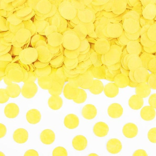 Confetti papel de seda amarillo
