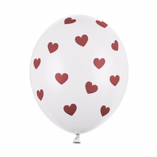 Globo corazones rojos / 2 uds.