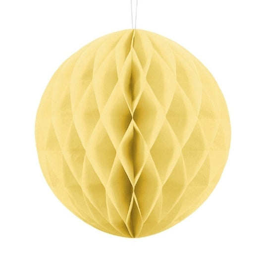 Bola nido de abeja amarillo