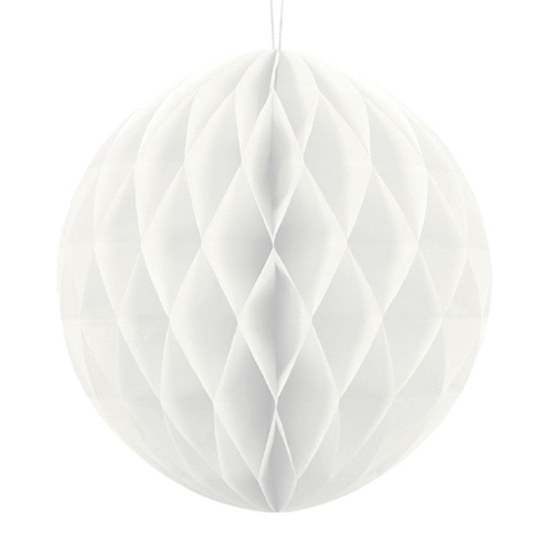 Bola nido de abeja blanco