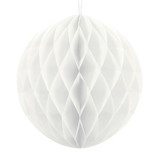 Bola nido de abeja blanco