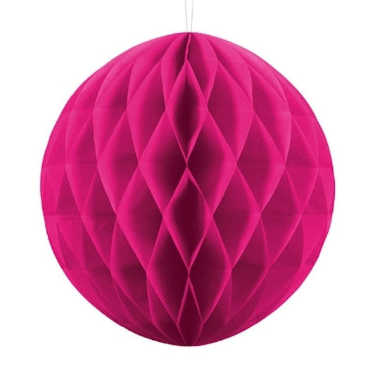 Bola nido de abeja fucsia