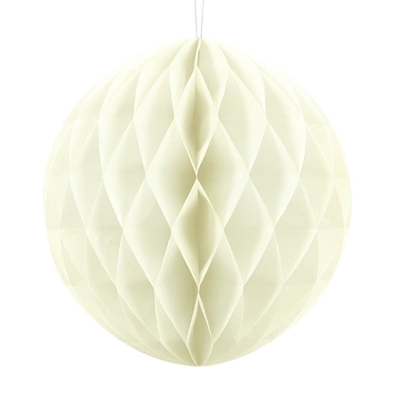 Bola nido de abeja marfil