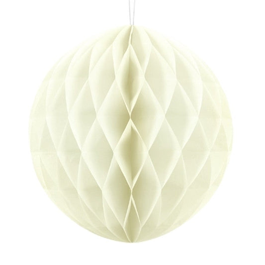 Bola nido de abeja marfil