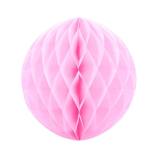 Bola nido de abeja rosa