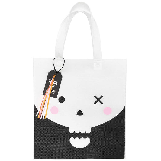 Bolsa Trick or Treat calavera con decoración