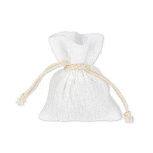 Bolsita tela para detalle blanca / 4 uds.