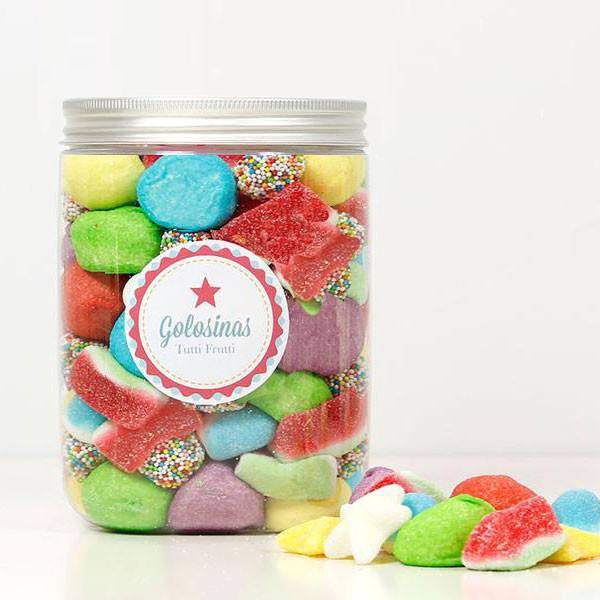 Bote mix golosinas multicolor