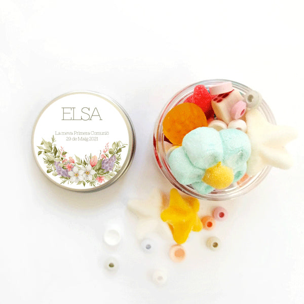 Bote etiqueta Spring personalizada / 6 uds.