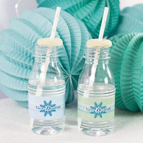 Imprimible etiquetas botellitas Frozen - La Fiesta de Olivia - 1