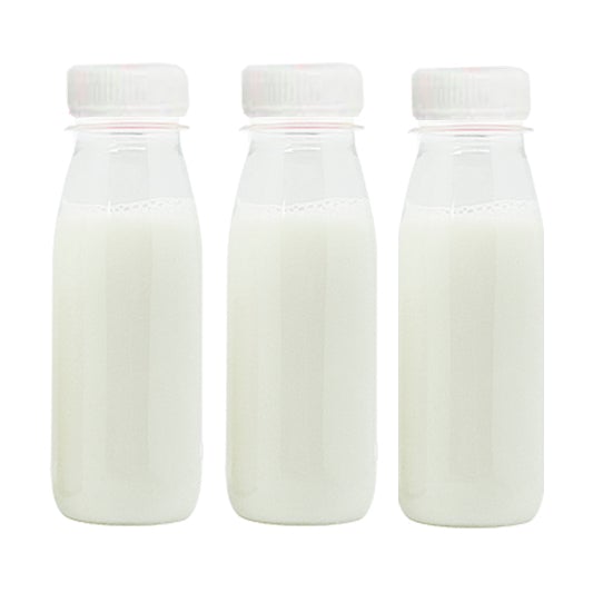 Botellita con tapón transparente