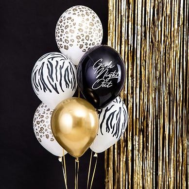 Globo leopardo dorado animal print / 2 uds.