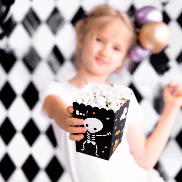 Cajas palomitas Boo Halloween / 6 uds.