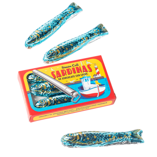 Latas Sardinas Chocolate con Leche