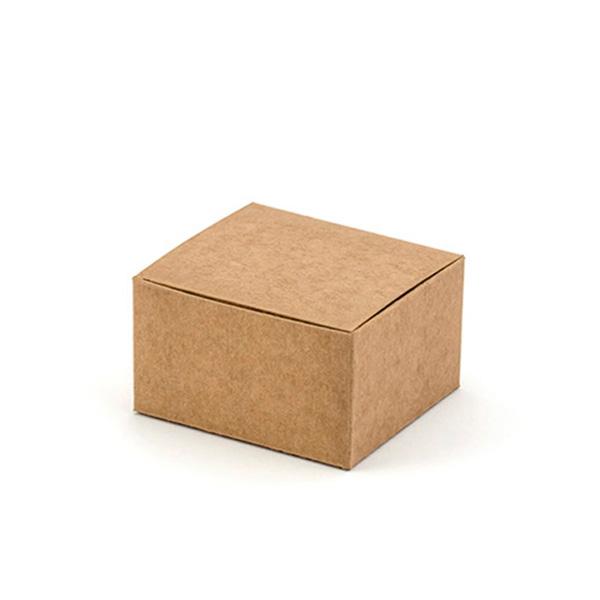 Cajita detalle rectangular Kraft / 10 uds.