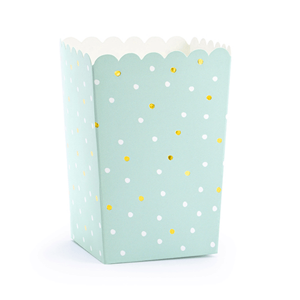 Caja palomitas mint topo dorado / 6 uds.