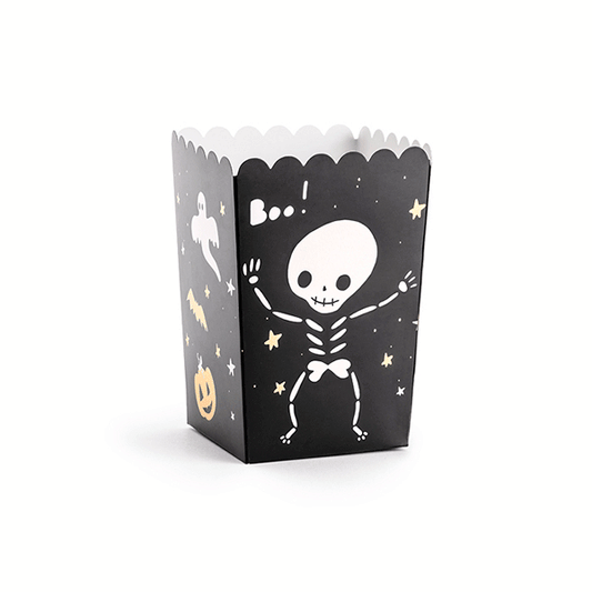 Cajas palomitas Boo Halloween / 6 uds.