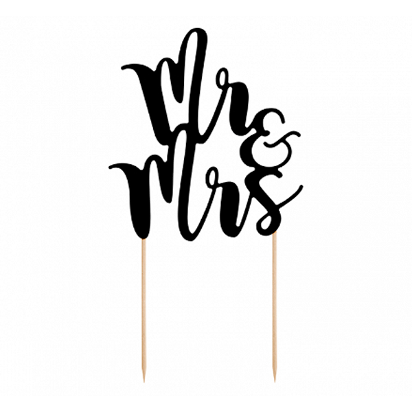 Topper pastel Mr & Mrs negro