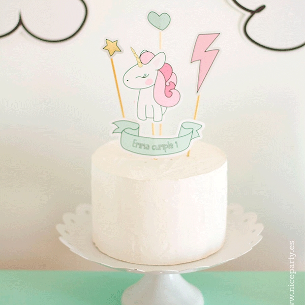 Pack imprimible baby unicorn