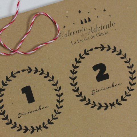 Etiquetas Calendario de Adviento - La Fiesta de Olivia - 2