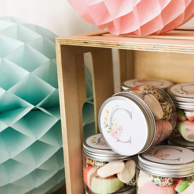 Kit candy bar segura Inicial en flor