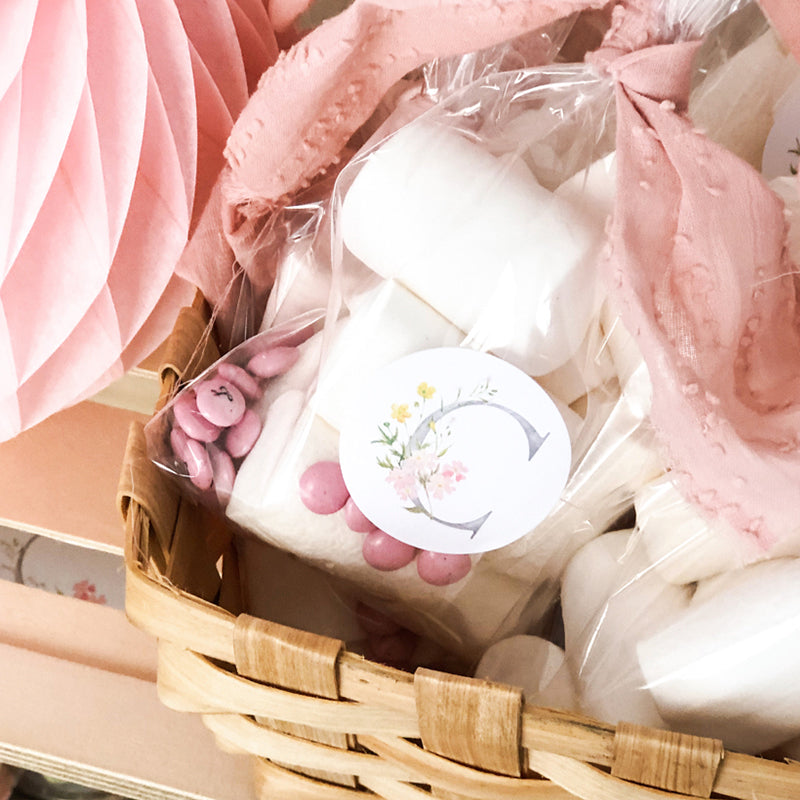 Kit candy bar segura Inicial en flor