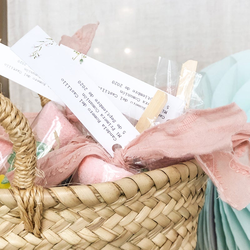 Kit candy bar segura Inicial en flor