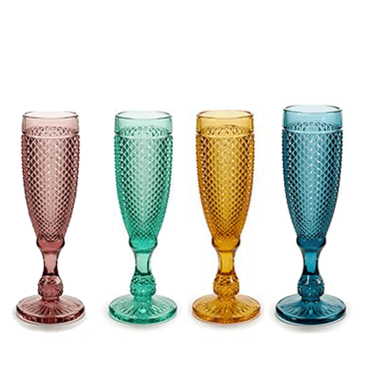 Copa cristal cava colores