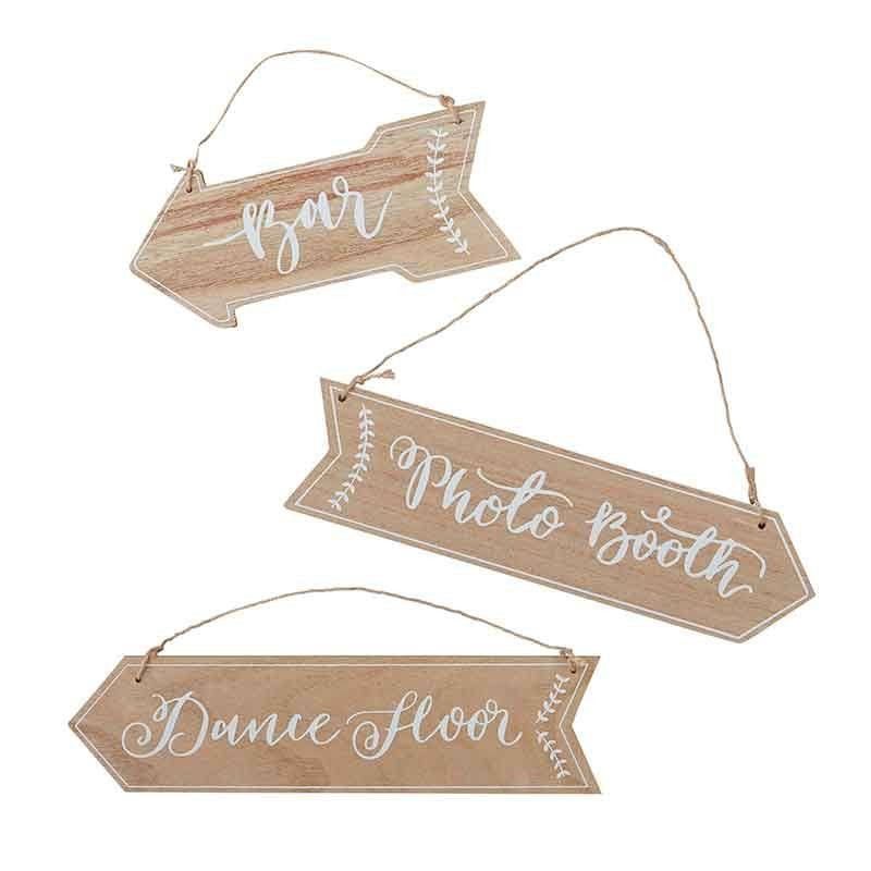 Carteles fiesta madera Boho - La Fiesta de Olivia - 1