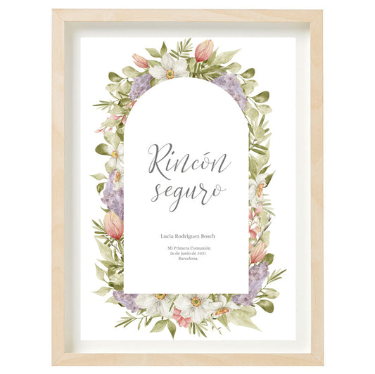 Cartel Rincón seguro personalizado Spring