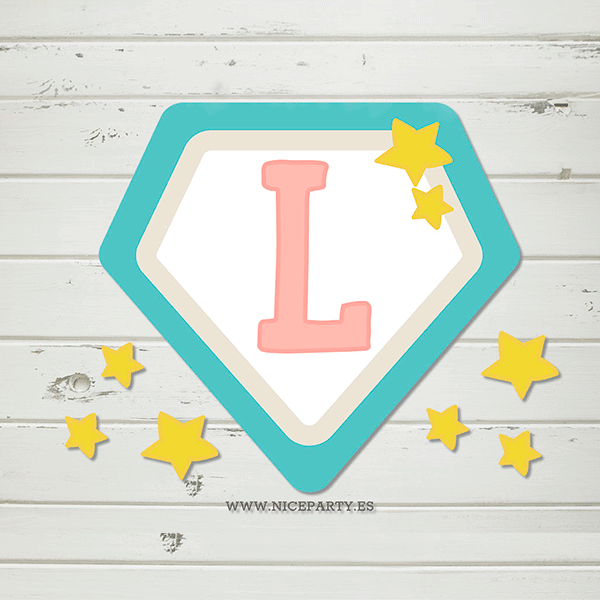 Pack imprimible super héroe pastel