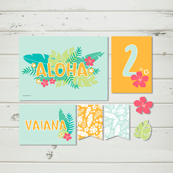 Pack imprimible Hawaii