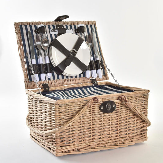 Cesta picnic de mimbre completa 4 pax.