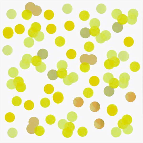 Confetti papel de seda amarillo