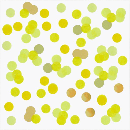 Confetti papel de seda amarillo