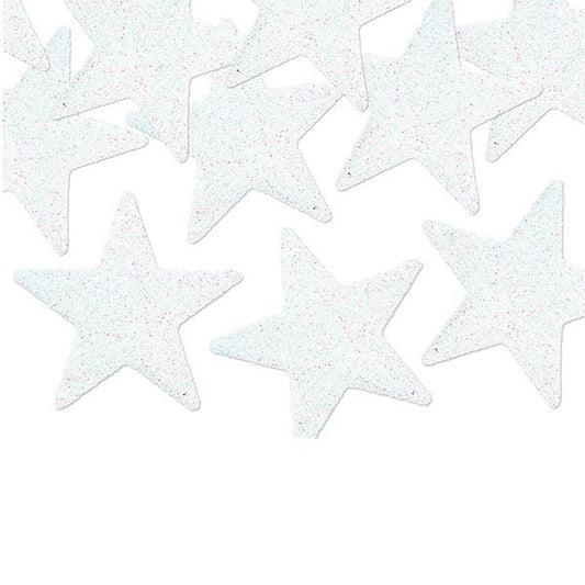 Estrellas decorativas blanco / 8 uds.