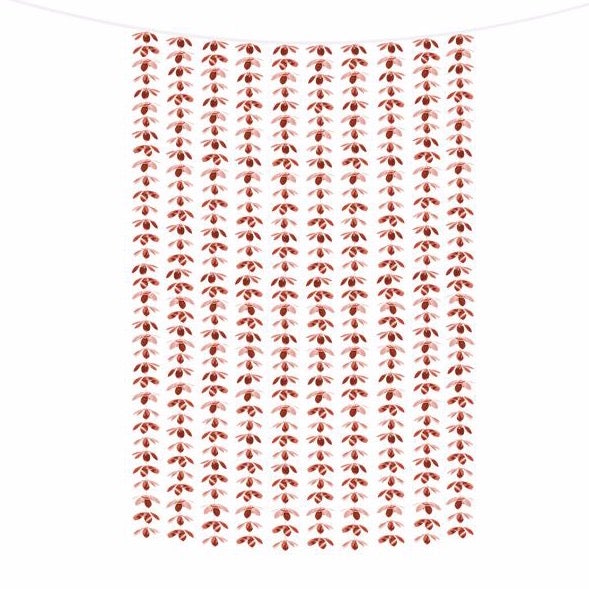 Cortina photocall flor rosegold