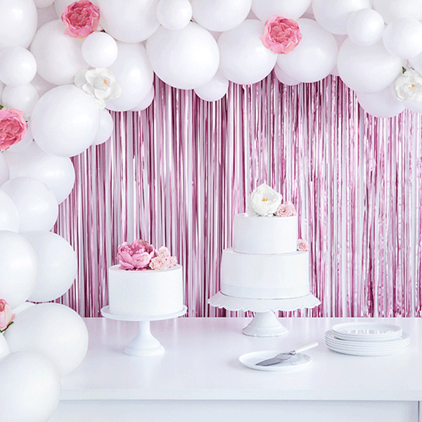 Fondo photocall cortina Foil malva mate