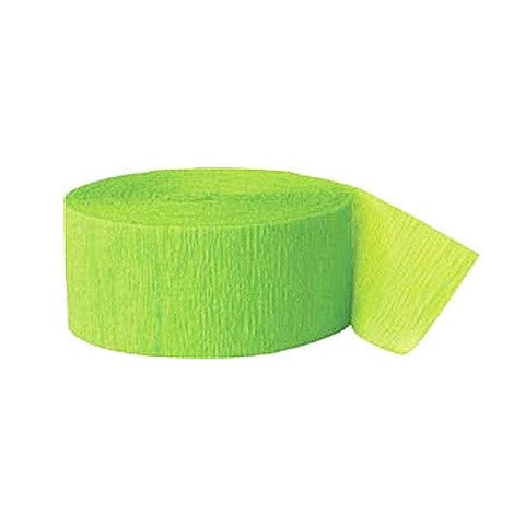 Cinta papel Crepé Verde Lima / 23 mts. - La Fiesta de Olivia