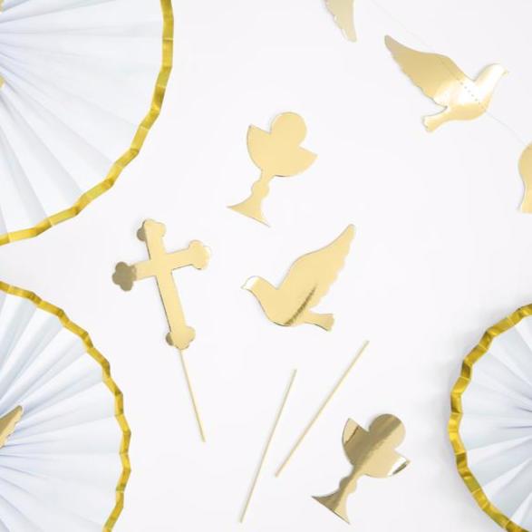 Topper pastel detalles Primera Comunión / 6 uds.