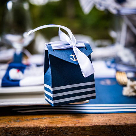 Cajita detalle marinero y lazo /10 uds.