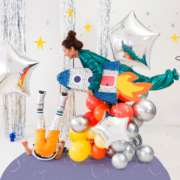 Globo foil estrella plata XL