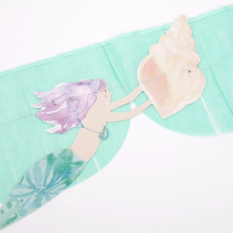 Guirnalda Sirenas acuarela