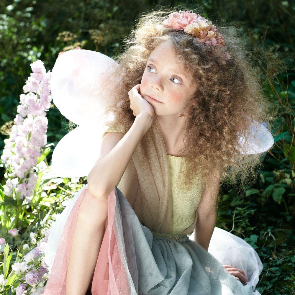 Coronas de flores de papel hada / 6 uds.