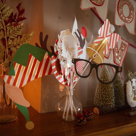 Kit Photo Booth Noel / 10 Piezas