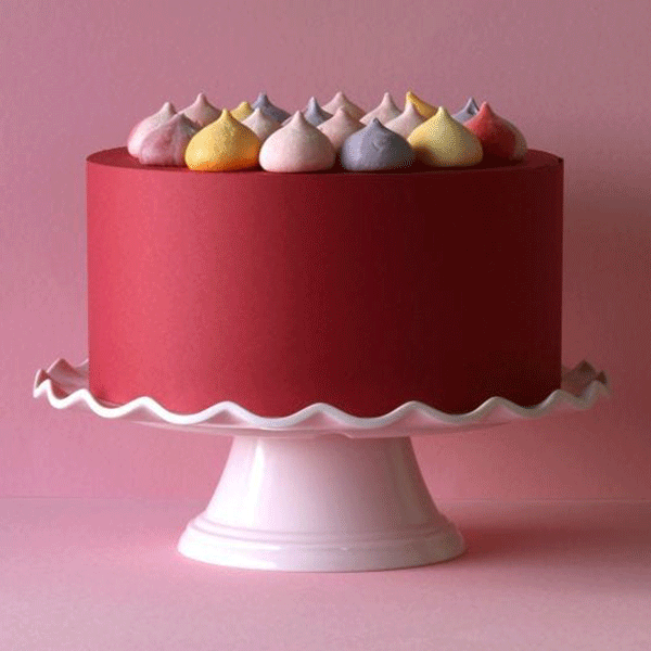 Stand Melamina rosa odulado bajo